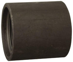 Made in USA - Size 3/8", Class 300, Steel Black Pipe Coupling - 300 psi, Threaded End Connection - Americas Industrial Supply