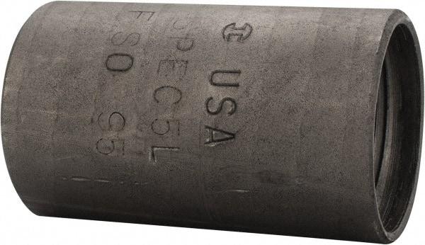 Made in USA - Size 1", Class 300, Steel Black Pipe Coupling - 300 psi, Threaded End Connection - Americas Industrial Supply