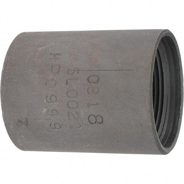 Made in USA - Size 1-1/2", Class 300, Steel Black Pipe Coupling - 300 psi, Threaded End Connection - Americas Industrial Supply