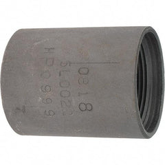 Made in USA - Size 1-1/2", Class 300, Steel Black Pipe Coupling - 300 psi, Threaded End Connection - Americas Industrial Supply
