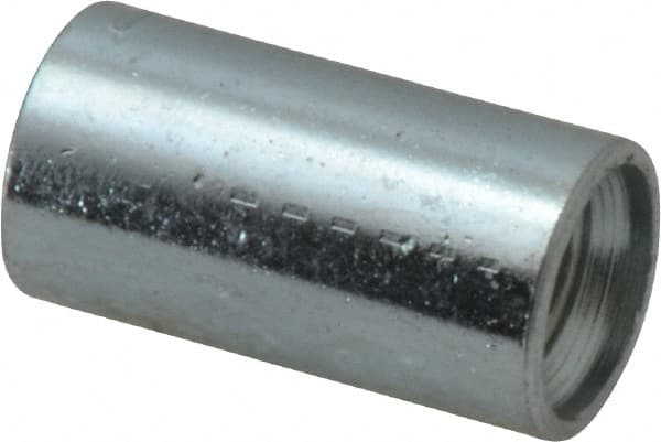 Made in USA - Class 300, 1/8" Galvanized Pipe Coupling - Threaded, Steel - Americas Industrial Supply