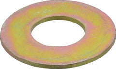Made in USA - 1-1/4" Screw, Grade 8 Alloy Steel USS Flat Washer - 1.368" ID x 3.03" OD, 0.192" Thick, Zinc Yellow Dichromate Finish - Americas Industrial Supply