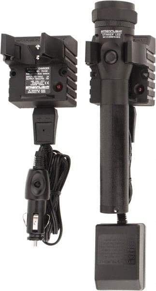Streamlight - White LED Bulb, 400 Lumens, Industrial/Tactical Flashlight - Black Aluminum Body, 1 AA NiMH Battery Included - Americas Industrial Supply