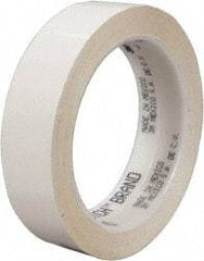 3M - 72 Yds. x 1", White Polyester Film Tape - 850 Series, 1.9 mil Thick, 28 Lb./Inch Tensile Strength - Americas Industrial Supply