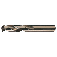 8.50mm RHS / RHC HSS-CO 8% (M42) 135 Degree Split Point Cobalt Heavy Duty Screw Machine Drill - Straw / Gold Oxide - Exact Industrial Supply