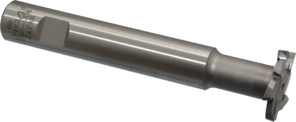Interstate - 1-1/4" Cut Diam, 3/16" Cut Width, 15mm Neck Diam, 3/4" Shank Diam, 5-1/8" OAL, M42 Cobalt T-Slot Cutter - Staggered Teeth, 8 Teeth - Americas Industrial Supply