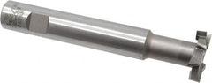 Interstate - 1-1/4" Cut Diam, 5/16" Cut Width, 15mm Neck Diam, 3/4" Shank Diam, 5-1/8" OAL, M42 Cobalt T-Slot Cutter - Staggered Teeth, 8 Teeth - Americas Industrial Supply