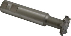 Interstate - 1-1/2" Cut Diam, 1/4" Cut Width, 1" Shank Diam, 5-5/16" OAL, M42 Cobalt T-Slot Cutter - Staggered Teeth, 8 Teeth - Americas Industrial Supply