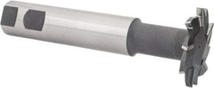 Interstate - 2" Cut Diam, 3/16" Cut Width, 20mm Neck Diam, 1" Shank Diam, 5-11/16" OAL, M42 Cobalt T-Slot Cutter - Staggered Teeth, 10 Teeth - Americas Industrial Supply