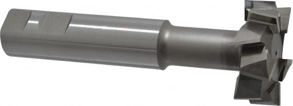 Interstate - 2" Cut Diam, 3/4" Cut Width, 20mm Neck Diam, 1" Shank Diam, 5-11/16" OAL, M42 Cobalt T-Slot Cutter - Staggered Teeth, 10 Teeth - Americas Industrial Supply
