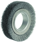 4" Diameter - 2" Arbor Hole - Crimped Steel Wire Straight Wheel - Americas Industrial Supply