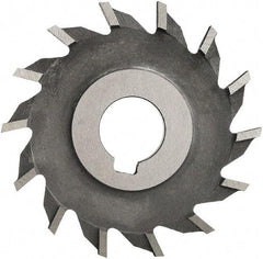 Made in USA - 6" Diam x 3/8" Width of Cut, 28 Teeth, High Speed Steel Side Milling Cutter - Straight Teeth, Uncoated - Americas Industrial Supply