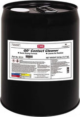 CRC - 5 Gallon Pail Contact Cleaner - 0°F Flash Point, 22,600 Volt Dielectric Strength, Flammable, Food Grade, Plastic Safe - Americas Industrial Supply