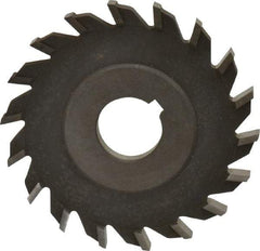 Value Collection - 16 Teeth, 4" Diam x 5/16" Width of Cut, High Speed Steel Side Milling Cutter - Straight Teeth, Uncoated - Americas Industrial Supply