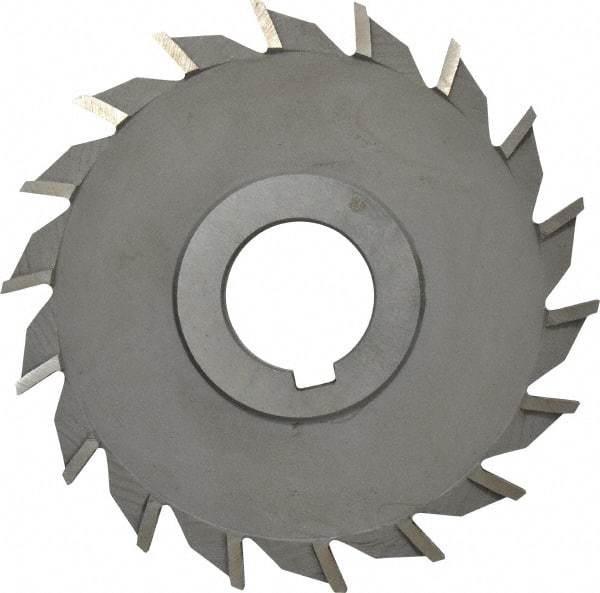 Value Collection - 16 Teeth, 4" Diam x 11/32" Width of Cut, High Speed Steel Side Milling Cutter - Straight Teeth, Uncoated - Americas Industrial Supply