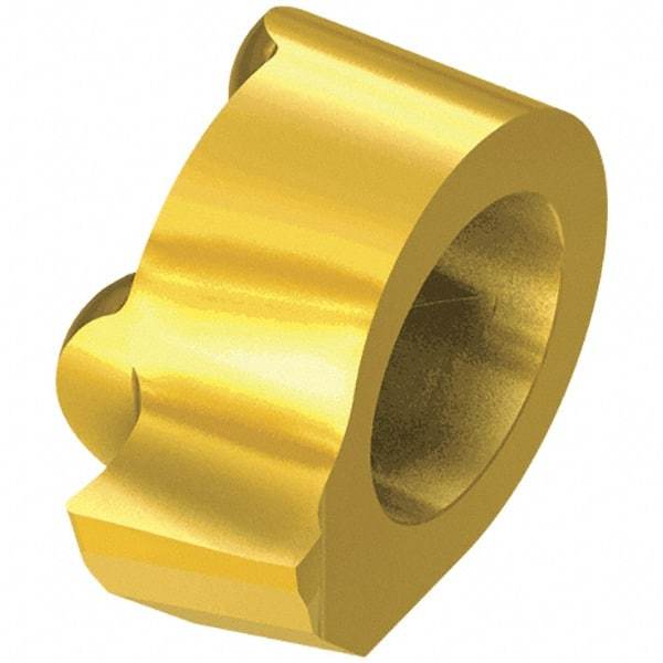 Iscar - 8B18015GIQL Grade IC528, 2.49mm Cutting Width Carbide Grooving Insert - 0.99mm Max Depth of Cut, Neutral, 0.006" Corner Radius, TiCN/TiN Finish - Americas Industrial Supply