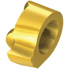 Iscar - 8B18015GIQL Grade IC528, 2.49mm Cutting Width Carbide Grooving Insert - 0.99mm Max Depth of Cut, Neutral, 0.006" Corner Radius, TiCN/TiN Finish - Americas Industrial Supply
