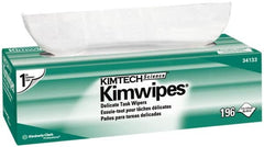 Kimtech - Dry Clean Room/Lab/Critical Task Wipes - Pop-Up, 11-3/4" x 11-3/4" Sheet Size, White - Americas Industrial Supply