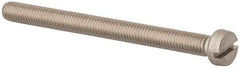Value Collection - M5x0.80 Metric Coarse, 60mm Length Under Head Slotted Drive Machine Screw - Fillister Head, Grade 316 & A4 Stainless Steel, Uncoated, Without Washer - Americas Industrial Supply