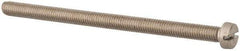 Value Collection - M5x0.80 Metric Coarse, 80mm Length Under Head Slotted Drive Machine Screw - Fillister Head, Grade 316 & A4 Stainless Steel, Uncoated, Without Washer - Americas Industrial Supply
