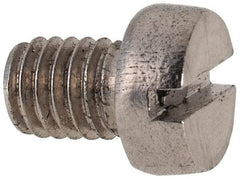 Value Collection - M6x1.00 Metric Coarse, 8mm Length Under Head Slotted Drive Machine Screw - Fillister Head, Grade 316 & A4 Stainless Steel, Uncoated, Without Washer - Americas Industrial Supply