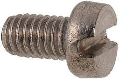 Value Collection - M6x1.00 Metric Coarse, 10mm Length Under Head Slotted Drive Machine Screw - Fillister Head, Grade 316 & A4 Stainless Steel, Uncoated, Without Washer - Americas Industrial Supply