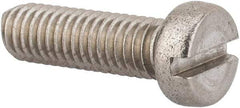 Value Collection - M6x1.00 Metric Coarse, 20mm Length Under Head Slotted Drive Machine Screw - Fillister Head, Grade 316 & A4 Stainless Steel, Uncoated, Without Washer - Americas Industrial Supply
