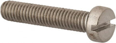 Value Collection - M6x1.00 Metric Coarse, 30mm Length Under Head Slotted Drive Machine Screw - Fillister Head, Grade 316 & A4 Stainless Steel, Uncoated, Without Washer - Americas Industrial Supply