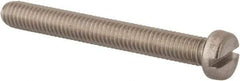 Value Collection - M6x1.00 Metric Coarse, 50mm Length Under Head Slotted Drive Machine Screw - Fillister Head, Grade 316 & A4 Stainless Steel, Uncoated, Without Washer - Americas Industrial Supply