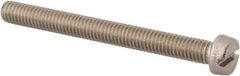 Value Collection - M6x1.00 Metric Coarse, 60mm Length Under Head Slotted Drive Machine Screw - Fillister Head, Grade 316 & A4 Stainless Steel, Uncoated, Without Washer - Americas Industrial Supply