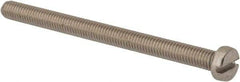 Value Collection - M6x1.00 Metric Coarse, 80mm Length Under Head Slotted Drive Machine Screw - Fillister Head, Grade 316 & A4 Stainless Steel, Uncoated, Without Washer - Americas Industrial Supply