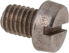 Value Collection - M8x1.25 Metric Coarse, 10mm Length Under Head Slotted Drive Machine Screw - Fillister Head, Grade 316 & A4 Stainless Steel, Uncoated, Without Washer - Americas Industrial Supply