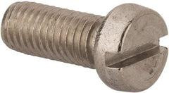 Value Collection - M8x1.25 Metric Coarse, 20mm Length Under Head Slotted Drive Machine Screw - Fillister Head, Grade 316 & A4 Stainless Steel, Uncoated, Without Washer - Americas Industrial Supply