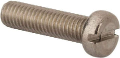 Value Collection - M8x1.25 Metric Coarse, 30mm Length Under Head Slotted Drive Machine Screw - Fillister Head, Grade 316 & A4 Stainless Steel, Uncoated, Without Washer - Americas Industrial Supply