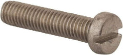 Value Collection - M8x1.25 Metric Coarse, 35mm Length Under Head Slotted Drive Machine Screw - Fillister Head, Grade 316 & A4 Stainless Steel, Uncoated, Without Washer - Americas Industrial Supply