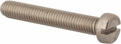 Value Collection - M8x1.25 Metric Coarse, 50mm Length Under Head Slotted Drive Machine Screw - Fillister Head, Grade 316 & A4 Stainless Steel, Uncoated, Without Washer - Americas Industrial Supply