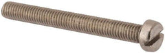 Value Collection - M8x1.25 Metric Coarse, 70mm Length Under Head Slotted Drive Machine Screw - Fillister Head, Grade 316 & A4 Stainless Steel, Uncoated, Without Washer - Americas Industrial Supply