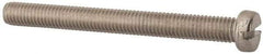 Value Collection - M8x1.25, 80mm Length Under Head Slotted Drive Machine Screw - Fillister Head, Grade 316 & A4 Stainless Steel, Uncoated, Without Washer - Americas Industrial Supply