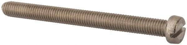 Value Collection - M8x1.25, 90mm Length Under Head Slotted Drive Machine Screw - Fillister Head, Grade 316 & A4 Stainless Steel, Uncoated, Without Washer - Americas Industrial Supply