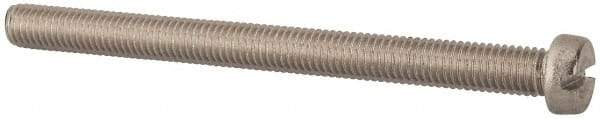 Value Collection - M8x1.25, 100mm Length Under Head Slotted Drive Machine Screw - Fillister Head, Grade 316 & A4 Stainless Steel, Uncoated, Without Washer - Americas Industrial Supply