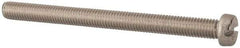Value Collection - M8x1.25, 100mm Length Under Head Slotted Drive Machine Screw - Fillister Head, Grade 316 & A4 Stainless Steel, Uncoated, Without Washer - Americas Industrial Supply