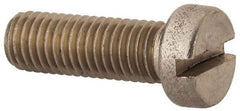 Value Collection - M10x1.50 Metric Coarse, 30mm Length Under Head Slotted Drive Machine Screw - Fillister Head, Grade 316 & A4 Stainless Steel, Uncoated, Without Washer - Americas Industrial Supply