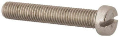 Value Collection - M10x1.50 Metric Coarse, 60mm Length Under Head Slotted Drive Machine Screw - Fillister Head, Grade 316 & A4 Stainless Steel, Uncoated, Without Washer - Americas Industrial Supply