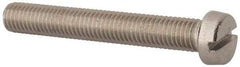 Value Collection - M10x1.50, 70mm Length Under Head Slotted Drive Machine Screw - Fillister Head, Grade 316 & A4 Stainless Steel, Uncoated, Without Washer - Americas Industrial Supply