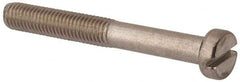 Value Collection - M10x1.50 Metric Coarse, 80mm Length Under Head Slotted Drive Machine Screw - Fillister Head, Grade 316 & A4 Stainless Steel, Uncoated, Without Washer - Americas Industrial Supply