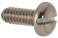 Value Collection - M2x0.40 Metric Coarse, 5mm Length Under Head Slotted Drive Machine Screw - Pan Head, Grade 316 & A4 Stainless Steel, Uncoated, Without Washer - Americas Industrial Supply