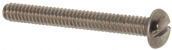 Value Collection - M2x0.40 Metric Coarse, 16mm Length Under Head Slotted Drive Machine Screw - Pan Head, Grade 316 & A4 Stainless Steel, Uncoated, Without Washer - Americas Industrial Supply