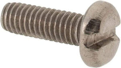 Value Collection - M4x0.70 Metric Coarse, 12mm Length Under Head Slotted Drive Machine Screw - Pan Head, Grade 316 & A4 Stainless Steel, Uncoated, Without Washer - Americas Industrial Supply