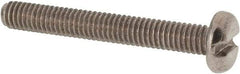 Value Collection - M4x0.70 Metric Coarse, 30mm Length Under Head Slotted Drive Machine Screw - Pan Head, Grade 316 & A4 Stainless Steel, Uncoated, Without Washer - Americas Industrial Supply