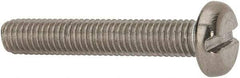 Value Collection - M5x0.80 Metric Coarse, 30mm Length Under Head Slotted Drive Machine Screw - Pan Head, Grade 316 & A4 Stainless Steel, Uncoated, Without Washer - Americas Industrial Supply